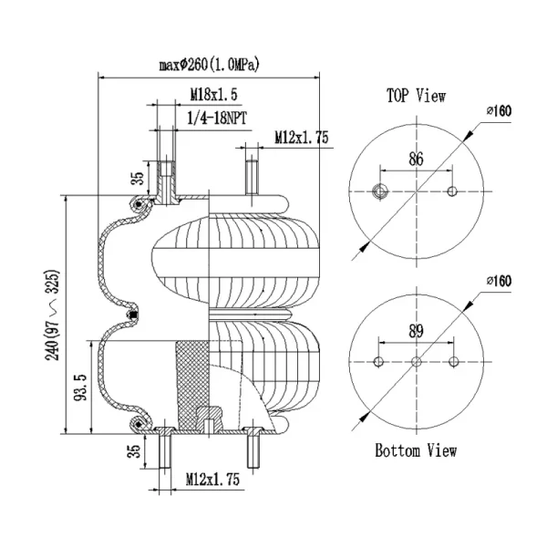 Fuelles Neumáticos W01-358-6944 FD200-25454