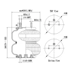 Double Convoluted Air Spring W01-358-6962
